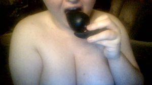 Slave sucks used buttplug